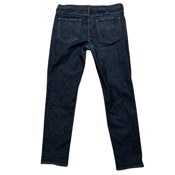 Everlane Denim Jeans Mens 36x34 (Fits 36x33) Athletic Slim Fit Stretch Dark Blue - Picture 2 of 5